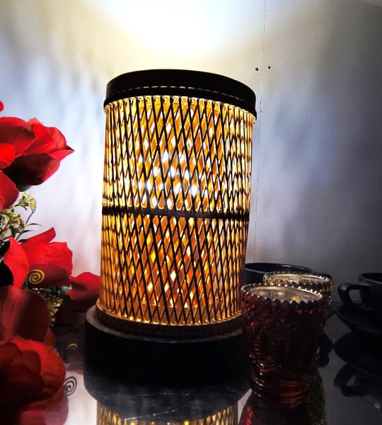 Handmade bamboo lamp