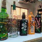 Hand-Painted Floral Bottle